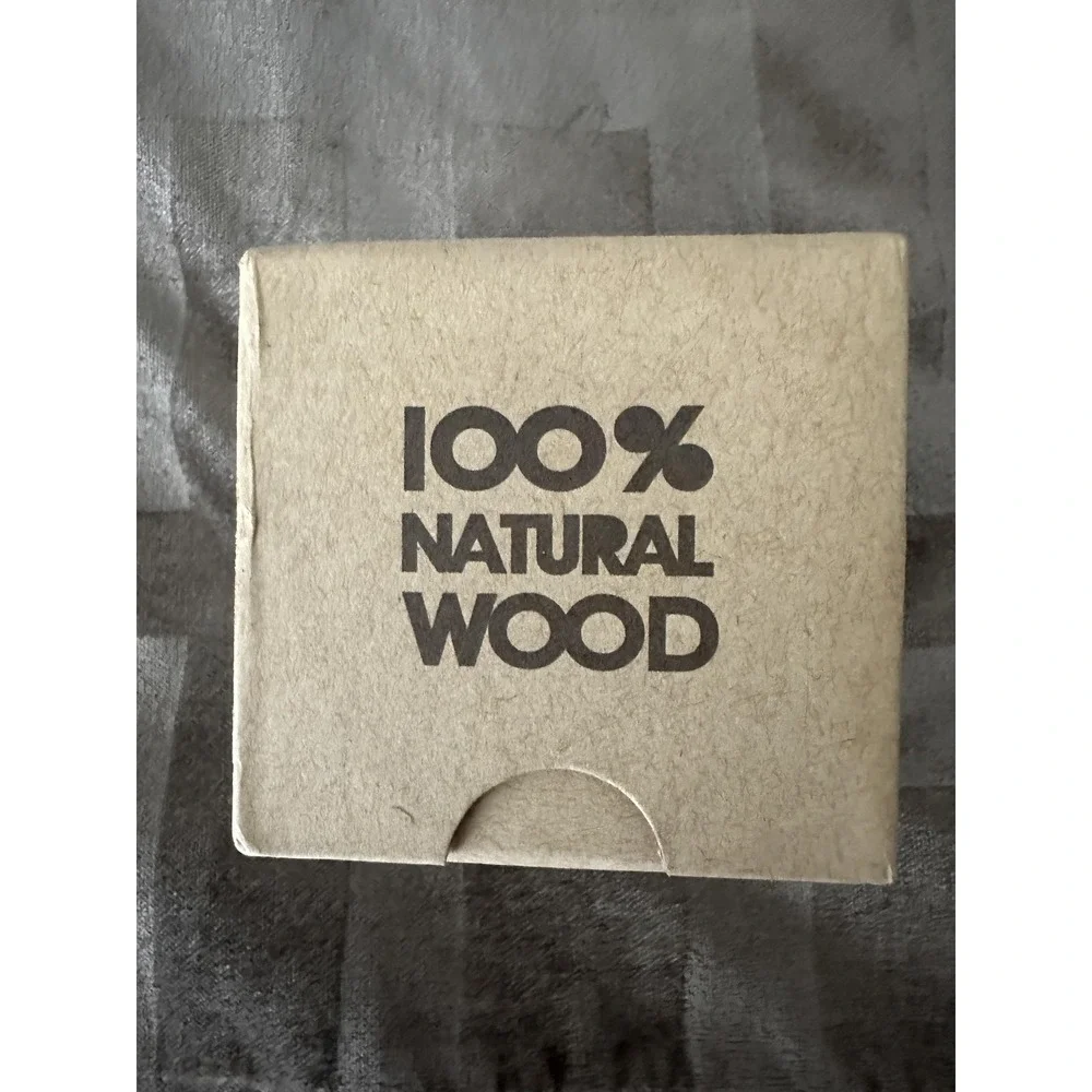 WeWOOD‎ Alpha Black Watch Mens Black Wood Bracelet Date Quartz Box Papers Eco